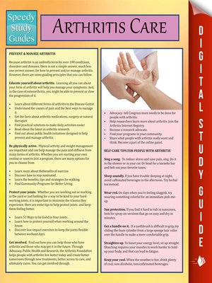 cover image of Arthritis Care